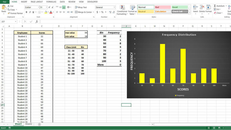 How to Create Frequency Table in Excel - My Chart Guide