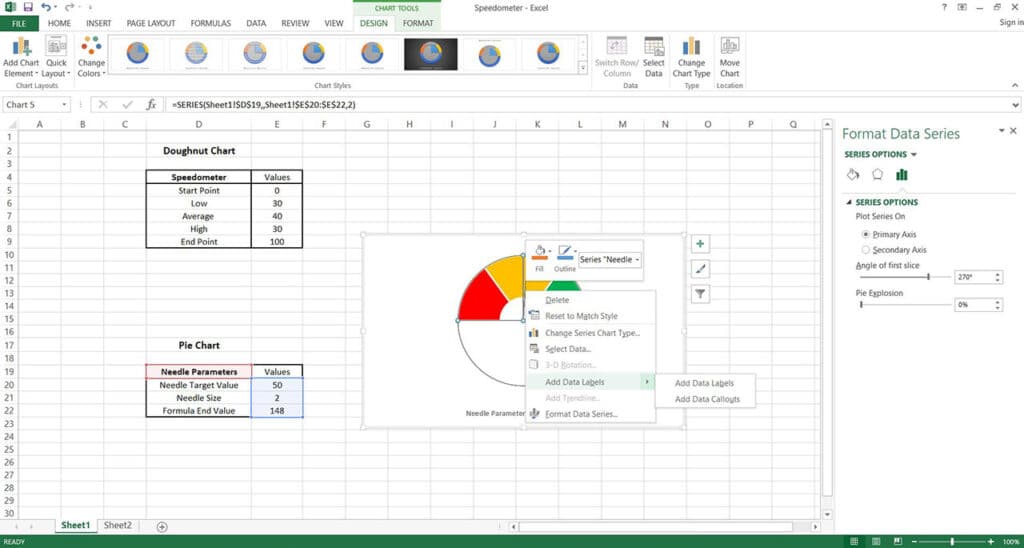 How to Make a Speedometer Chart in Excel? My Chart Guide